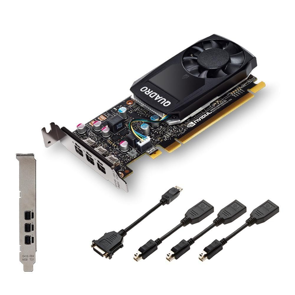 PLACA DE VIDEO PNY NVIDIA QUADRO P400 2GB GDDR5 64-BITs PCI-E+3DP MINI VCQP400V2-PB -  1